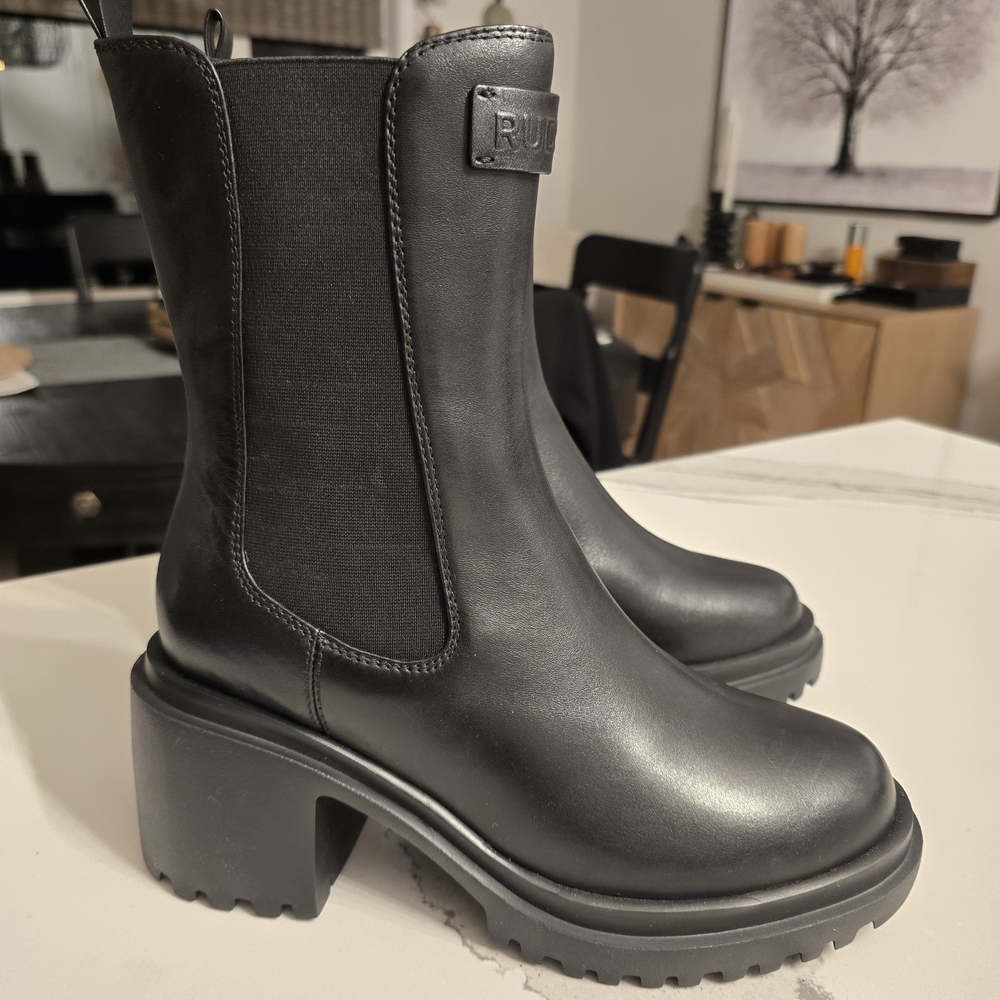 RUDSAK Constance Black Heeled Women's Boots 38 Size 8